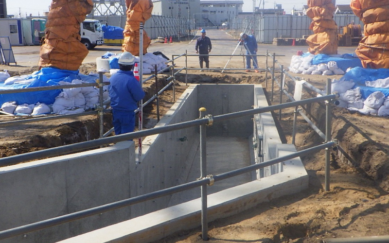 地中送電管路新設電力土木工事④