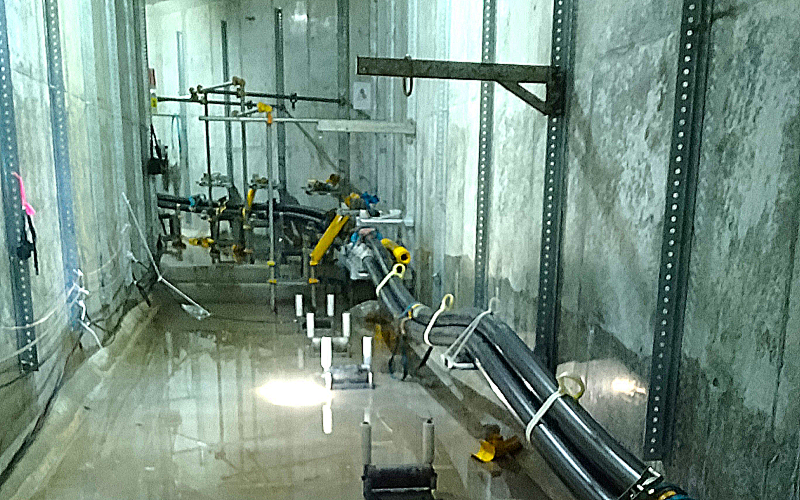 電線ケーブル敷設工事①