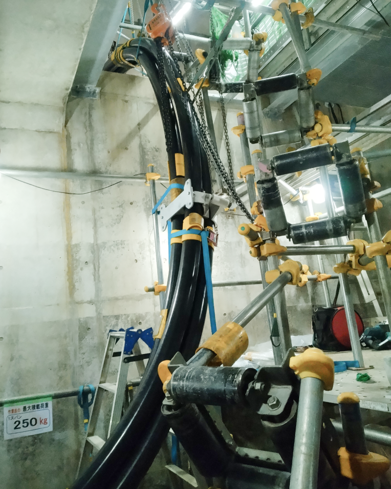 電線ケーブル敷設工事②