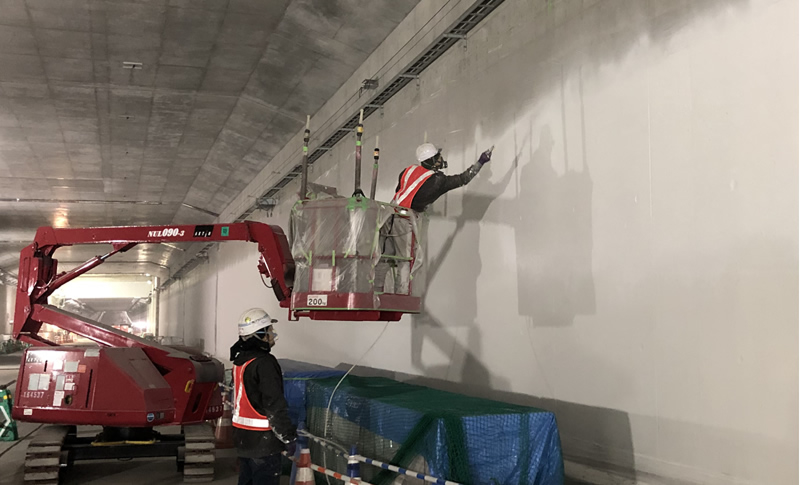 高速道路視線誘導塗装工事